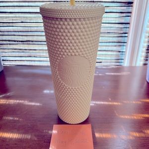 New Starbucks Studded Tumbler Butter Yellow